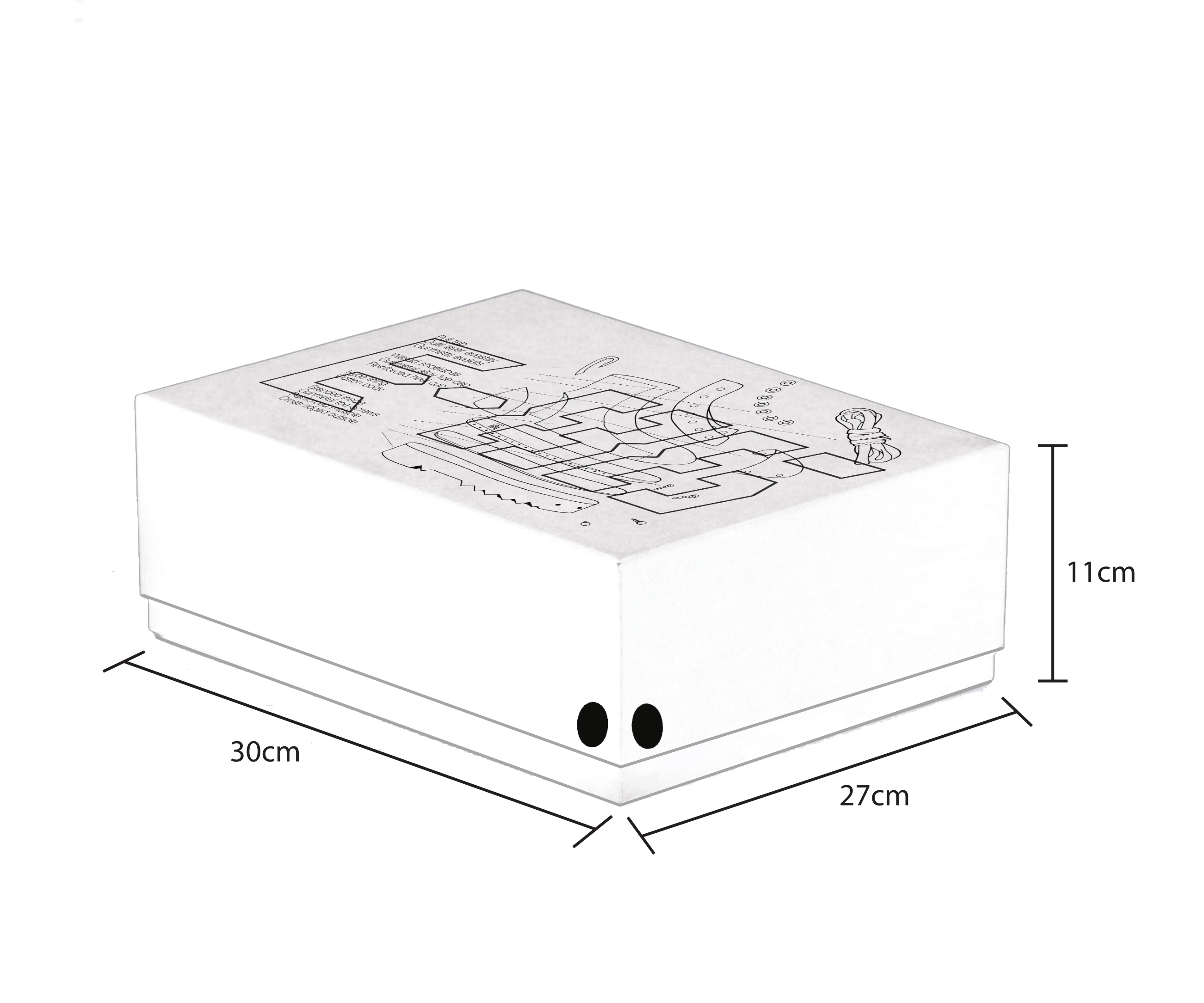 rendered mockup of shoebox with e-86 cover design