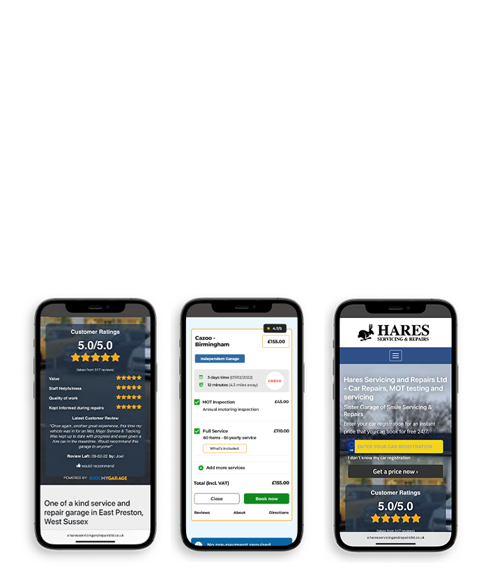 Hosted Site | Booking Tool | Review Widget - All 3 For Free