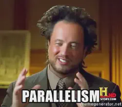 Crazy Haired Ancient Aliens Guy Saying &ldquo;Parallelism&rdquo;