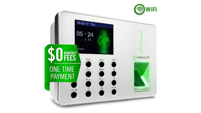 Sliver Pro + Fingerprint Time Clock