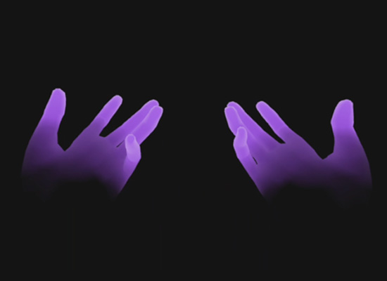 Phantom hands display for hand tracking in VR.