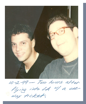 Adam Miller, Perry Wallack after flying into LA