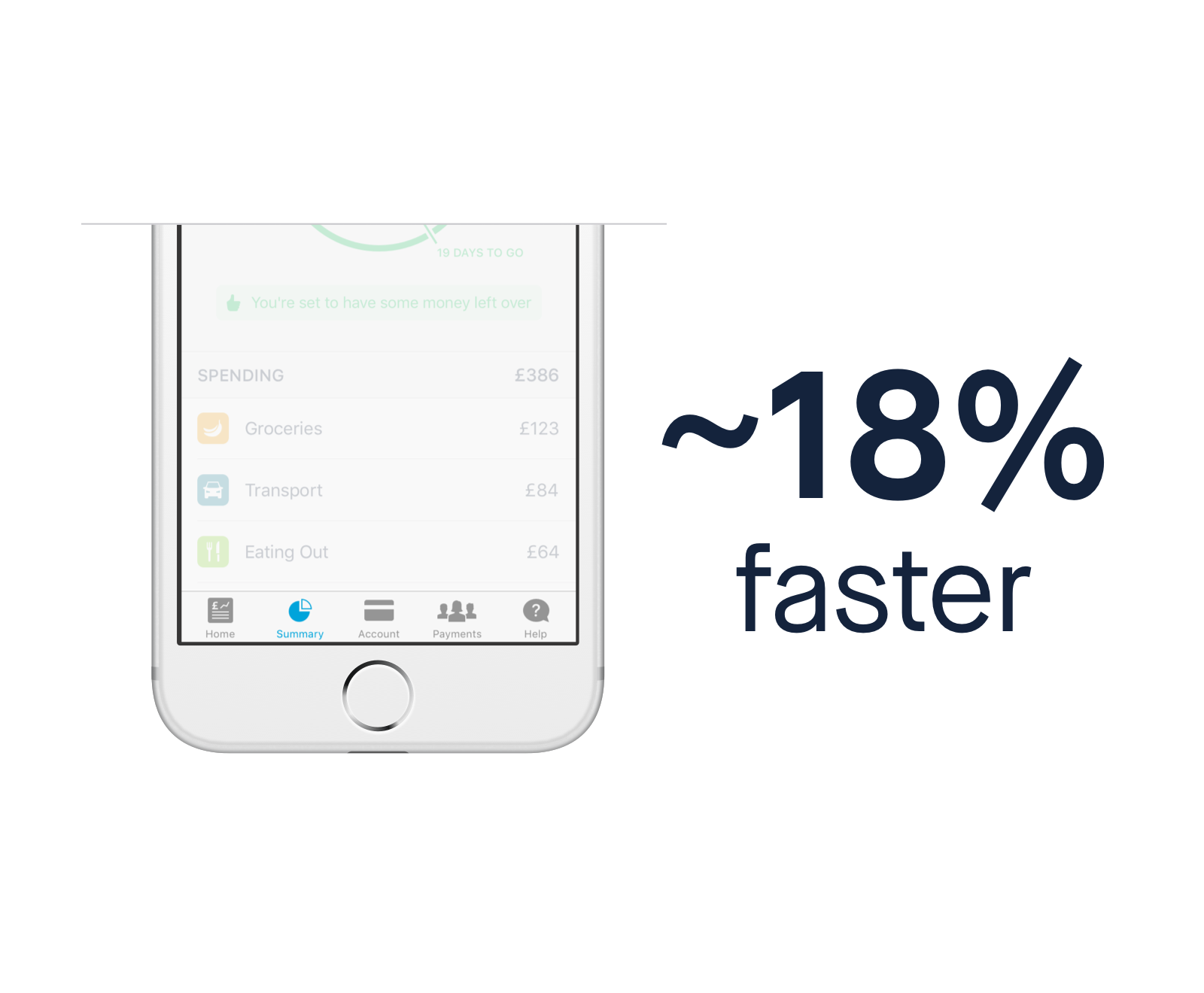 Screen showing Monzo iOS app launch