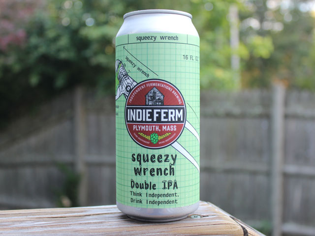 Squeezy Wrench, a Double IPA brewed by Independent Fermentations Brewing