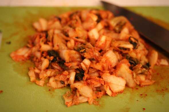 chopped kimchi