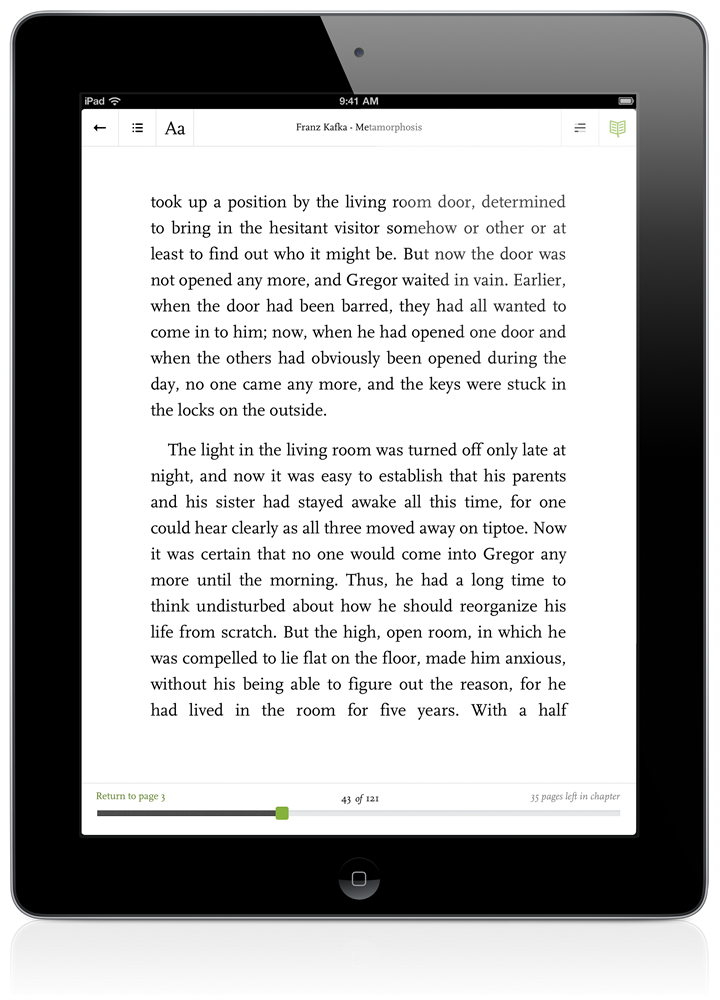 Readmill’s iPad app