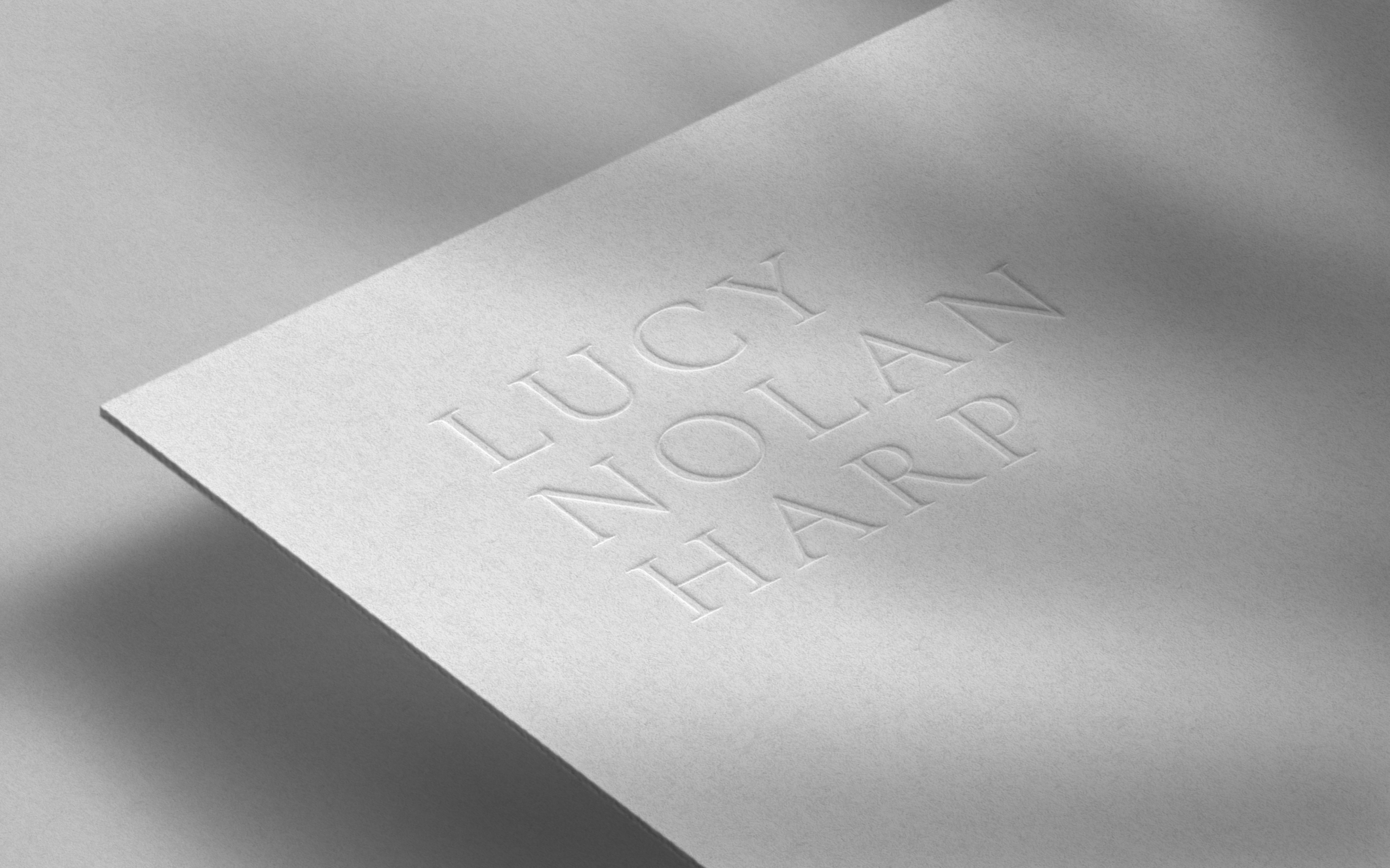 Branding and logo design for internationally renowned harpist, Lucy Nolan