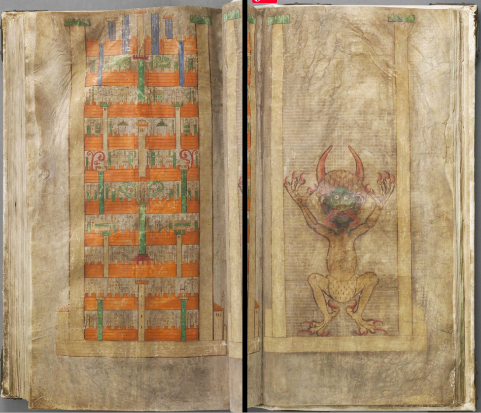 el dibujo del diablo en el codex gigas