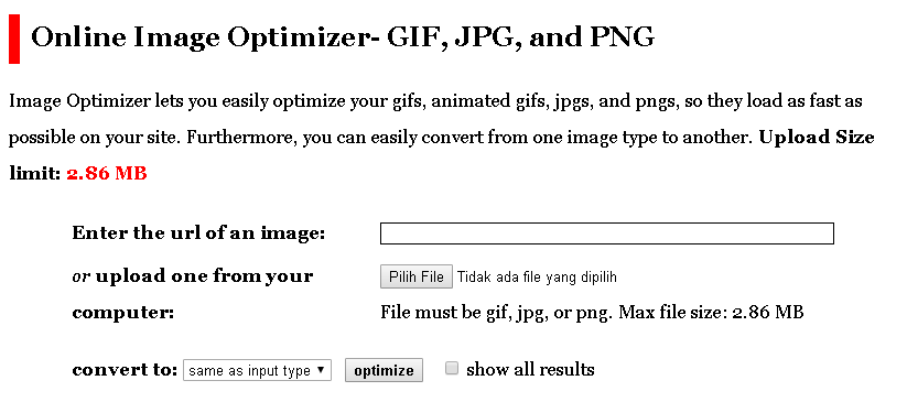 Dynamic Drive: Online Image Optimizer