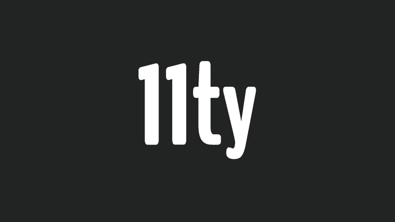 Eleventy logo: 11ty