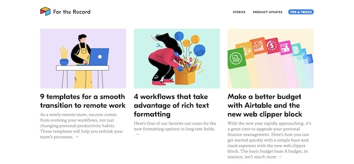 Airtable.com has a great blog showcasing ideas on how to use their product.
