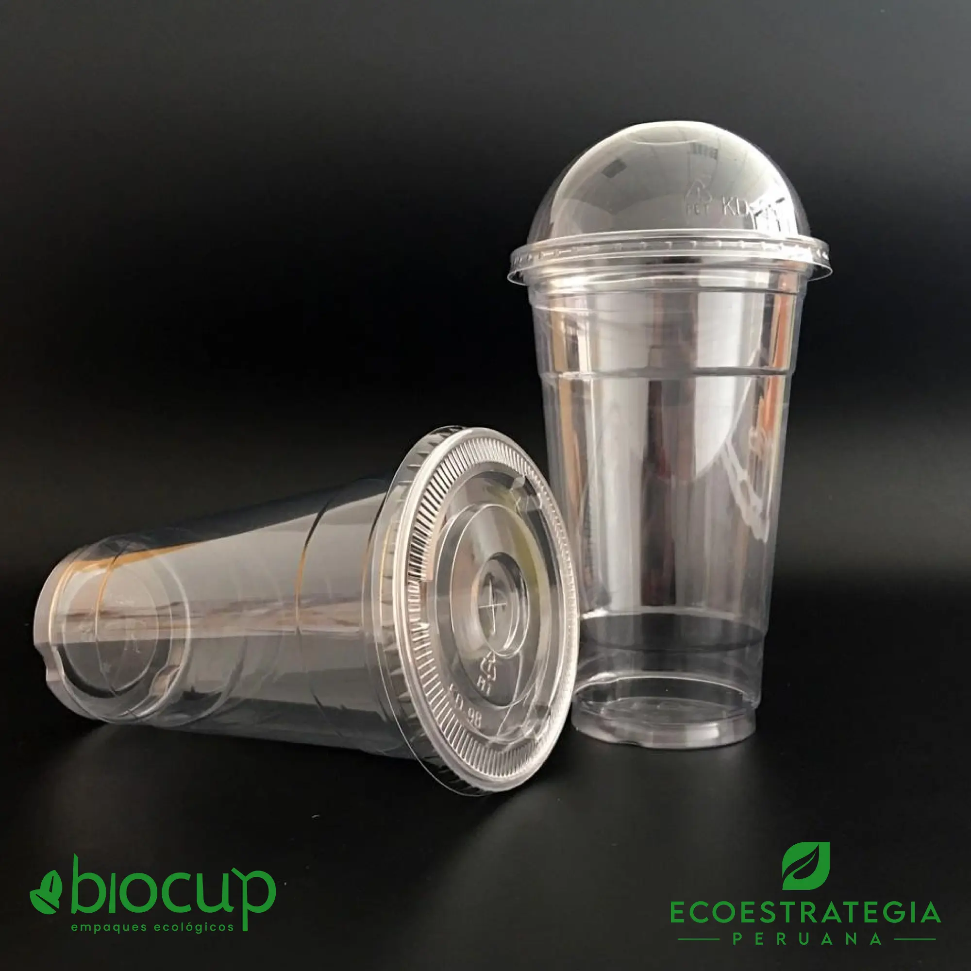 Este vaso de 16 oz con tapa domo, es un producto de materiales descartables, hecho a base de plastico virgén. Cotiza tus vasos para bebidas frías o calientes