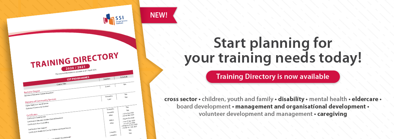 Social Service Institute SSI Singapore - Course Schedule,Course List,Training Calendar