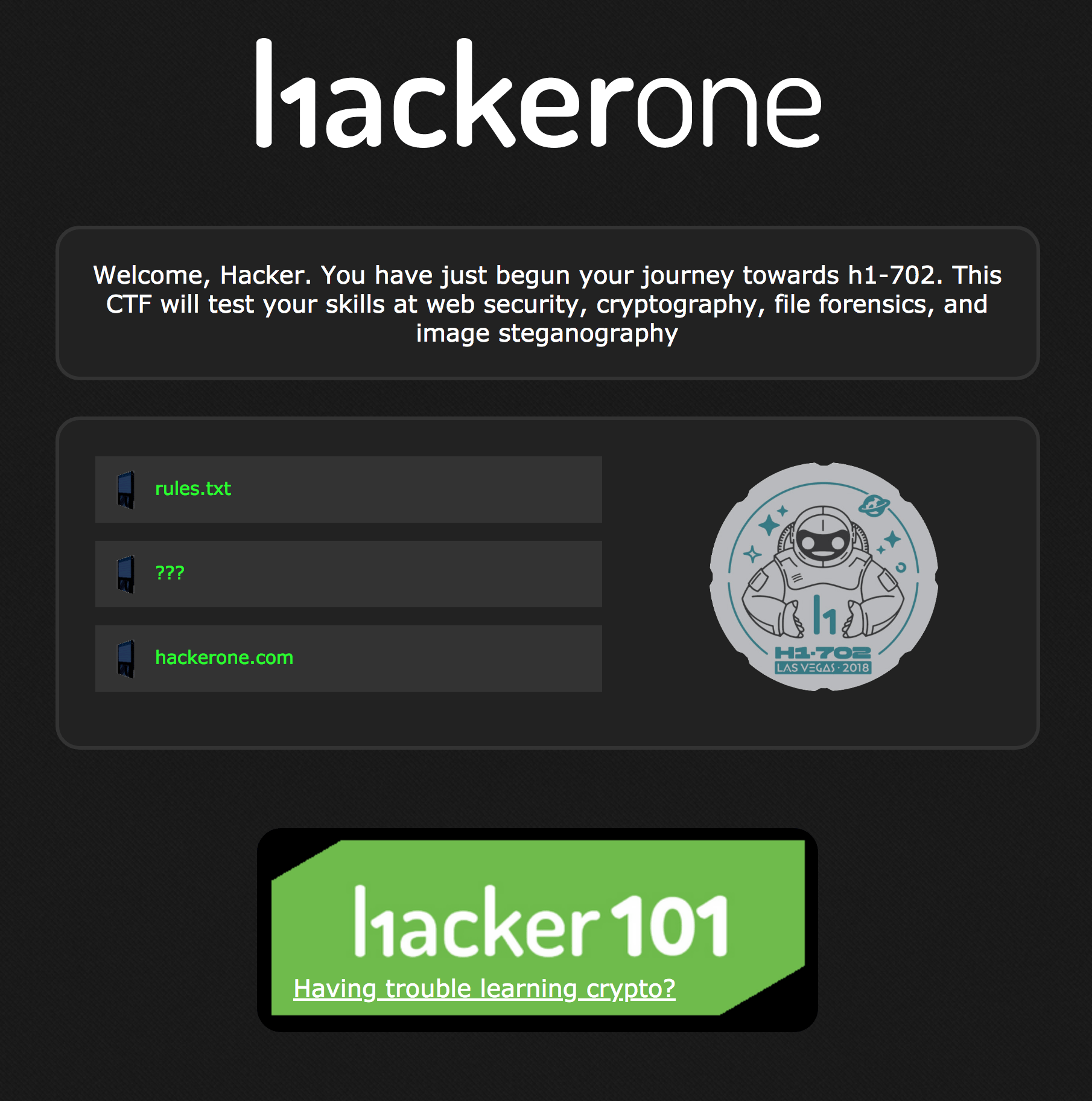 HackerOne - h1702 #HackerHoliday Web Landing