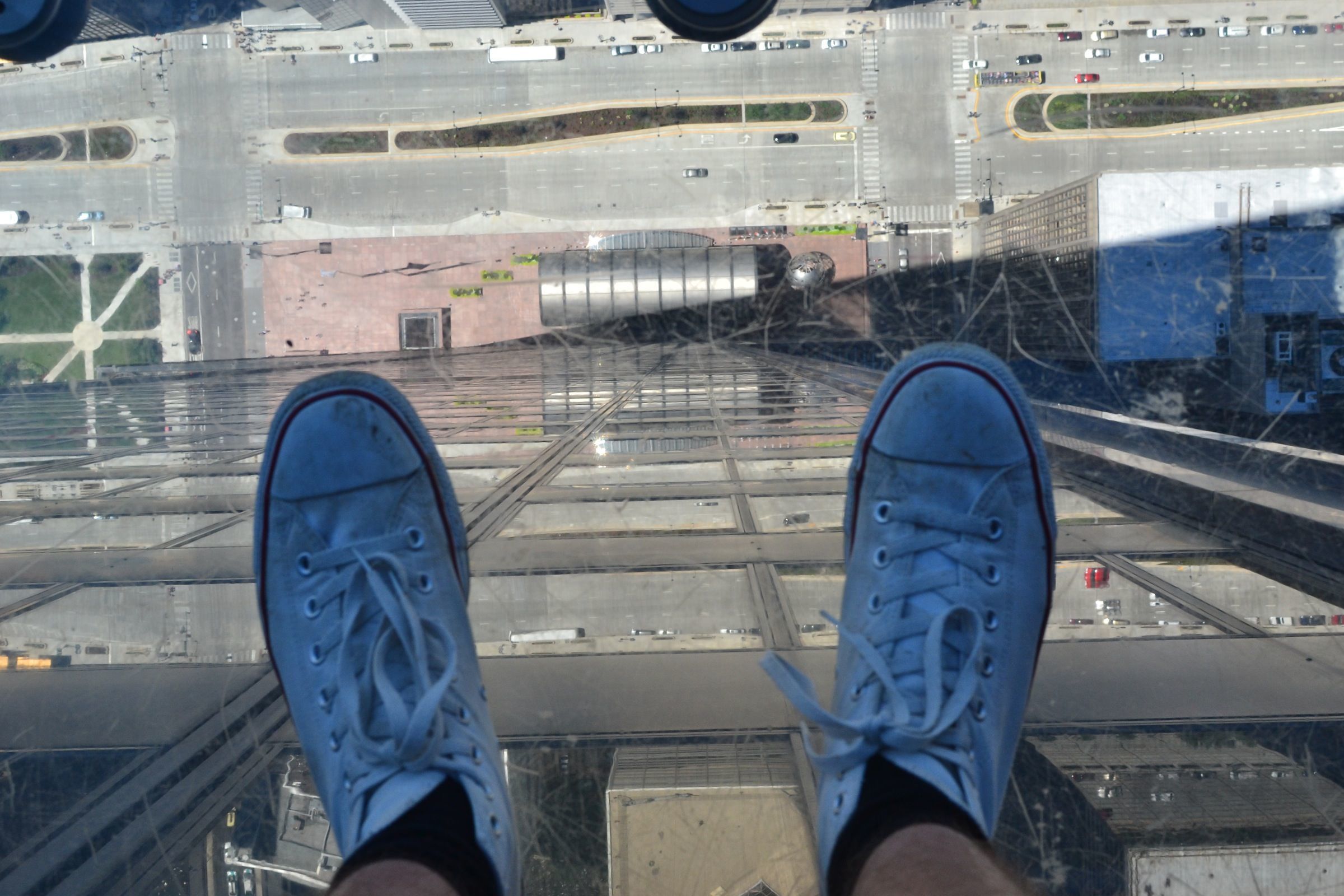 Extreme feet selfie