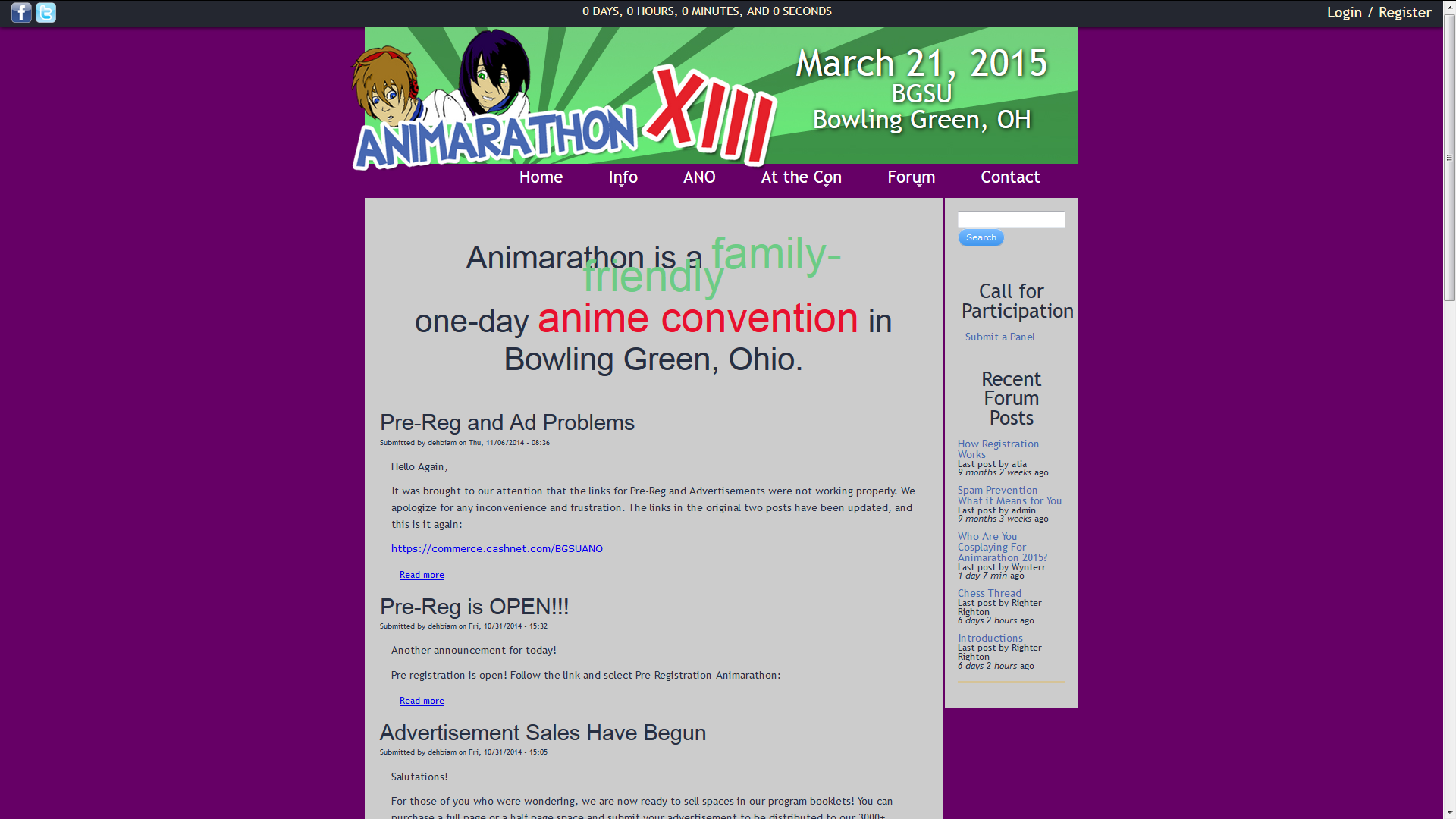 The Animarathon Website.