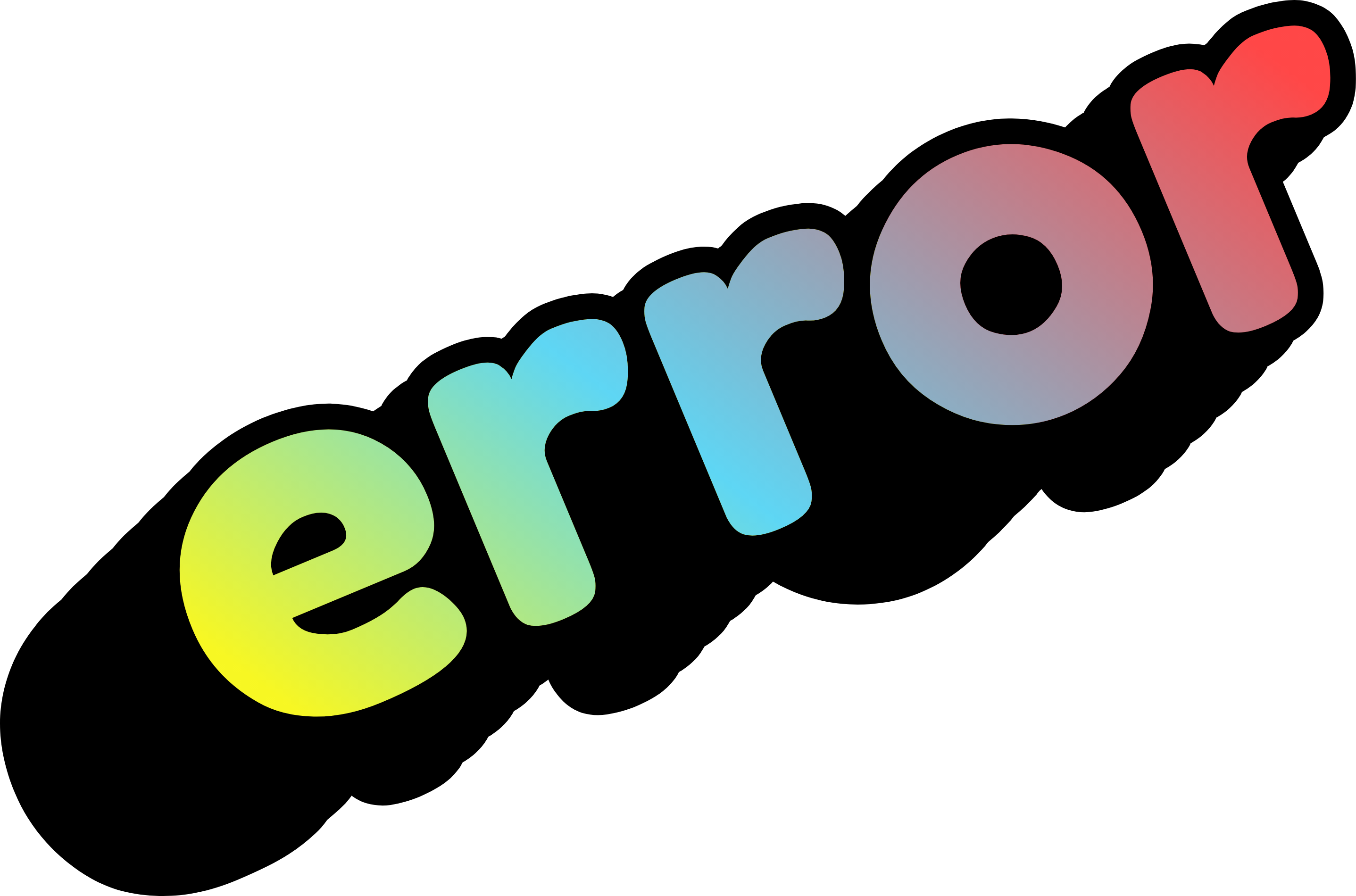 the word error with a rainbow gradient and black shadow 3D pop-out effect