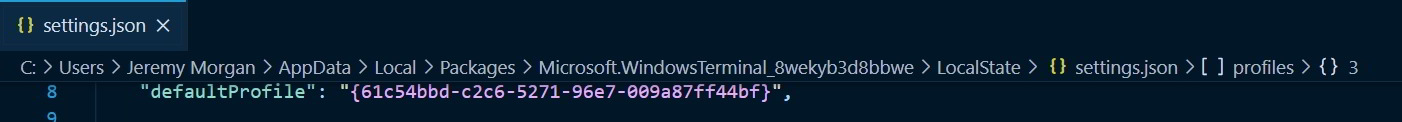 add wsl to windows terminal