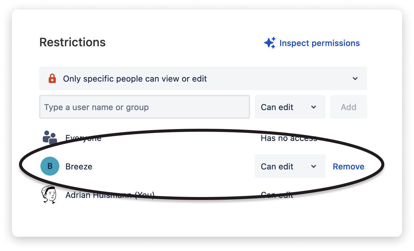Add Breeze to the page restrictions