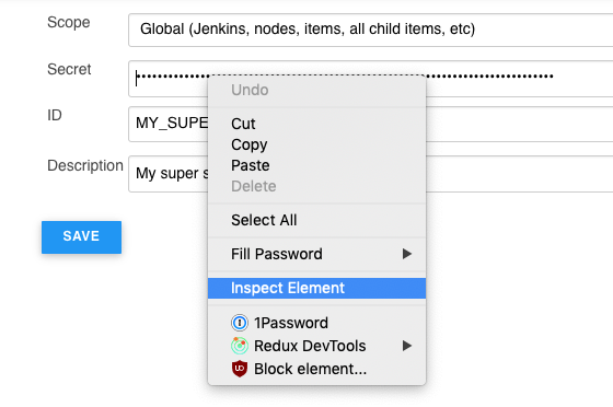 inspect element
