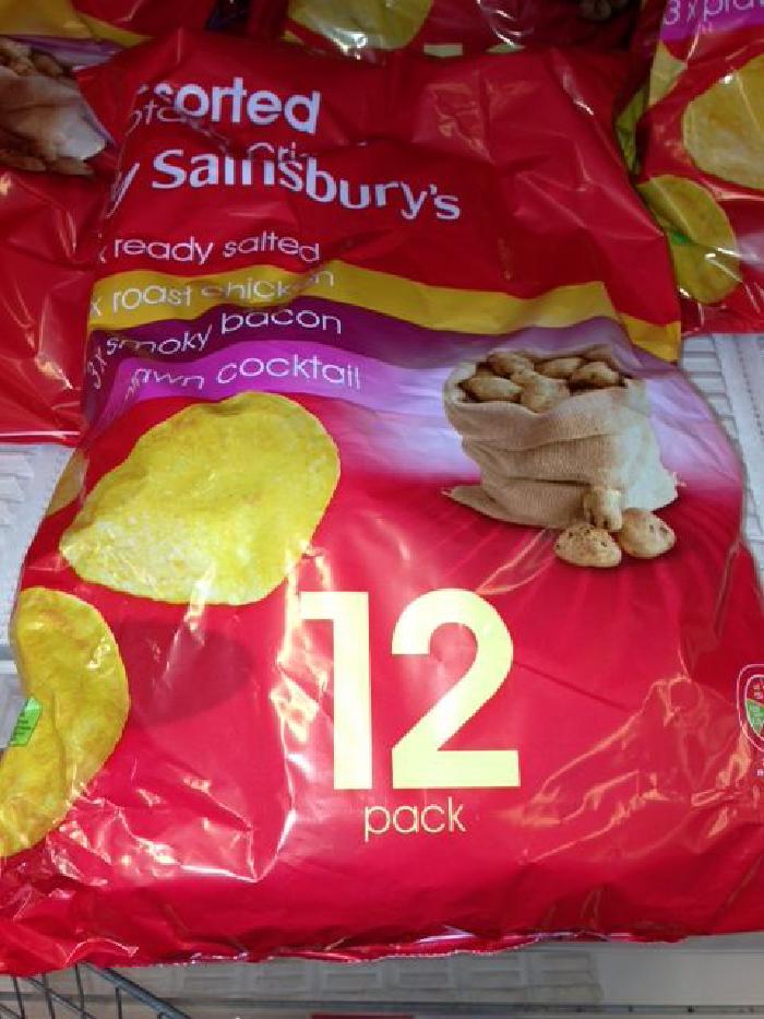 Sainsburys Assorted crisps