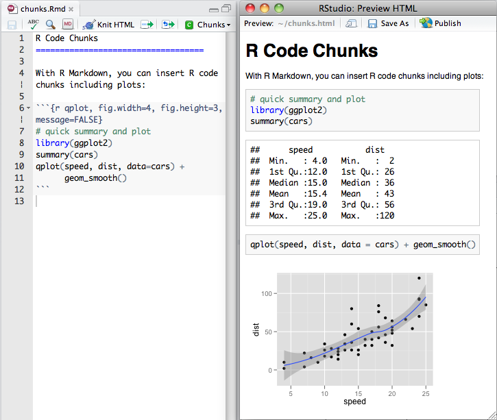 create a table in r markdown