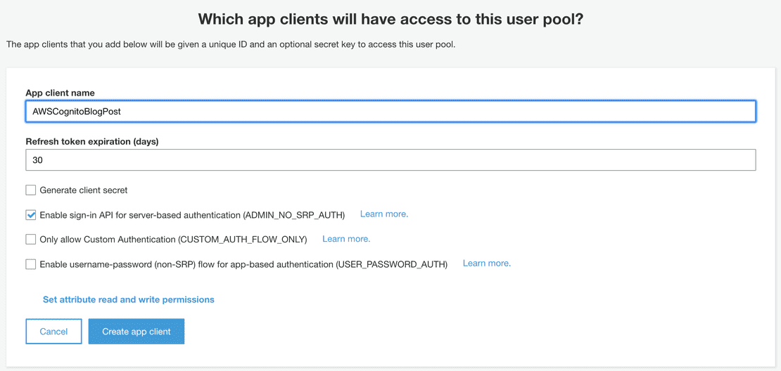App Client Setup App Client Setup