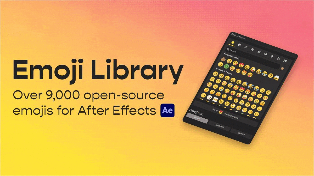 Emoji Library 😎 for After Effects