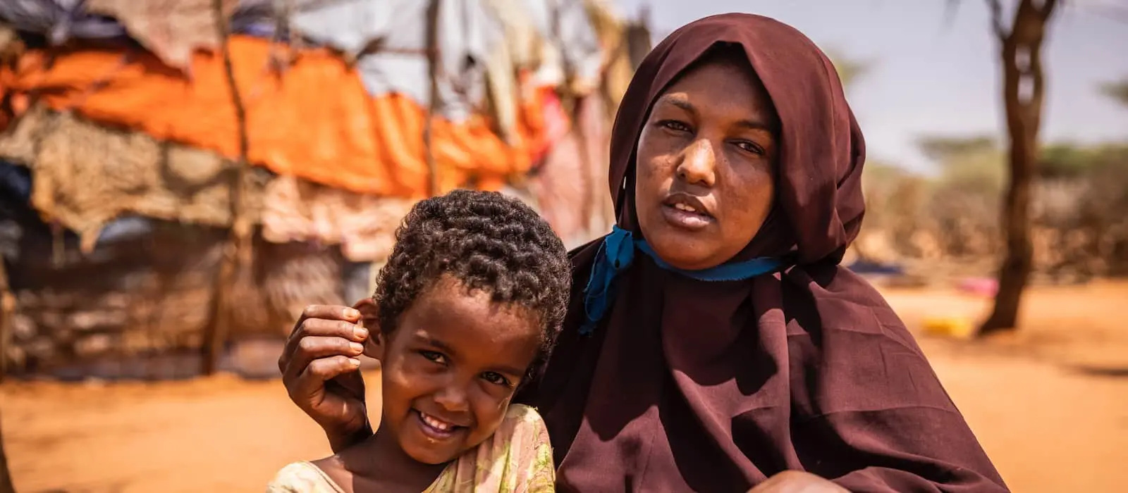 Woman with her young daughter in Gocondhaale, Tagdheer, Somaliland.