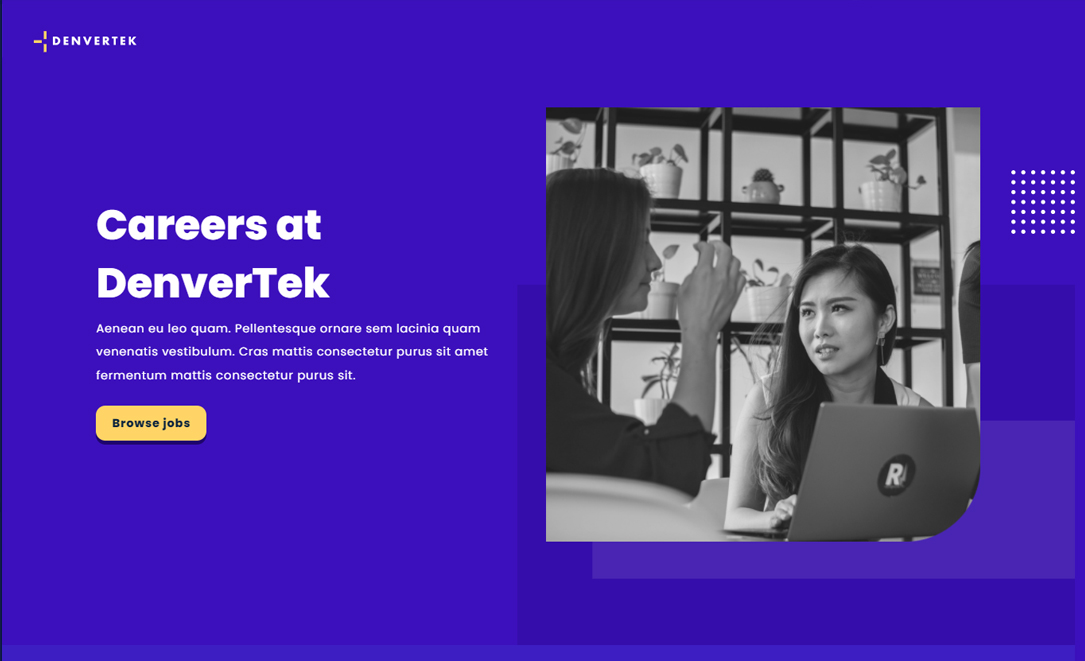 Microsite for on site or virtual workshop Microsite for on site or virtual workshop