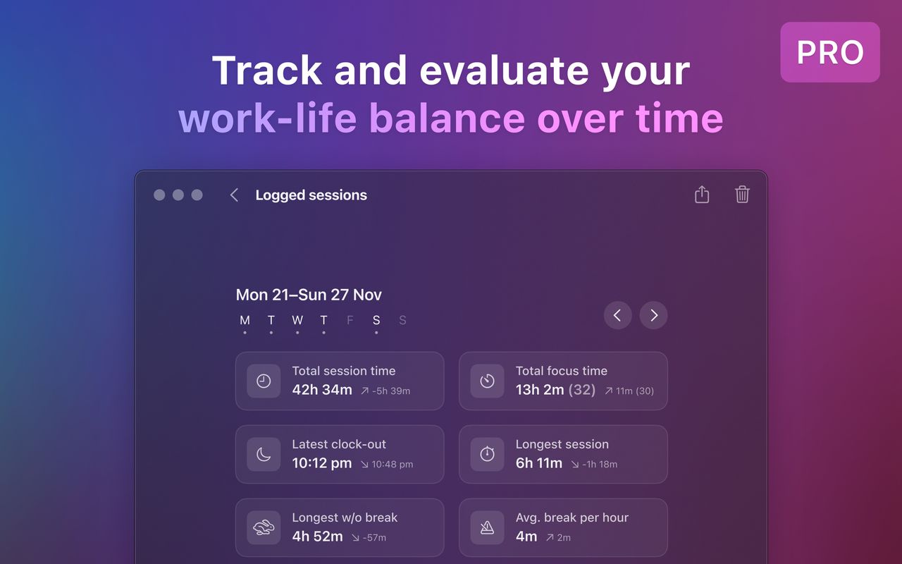Screenshot of Balance app