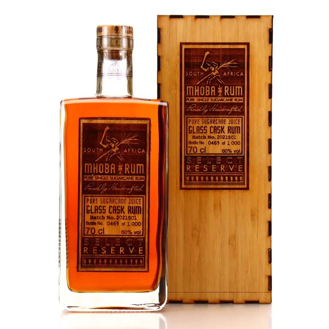 Image of the front of the bottle of the rum Select Reserve Glass Cask Rum