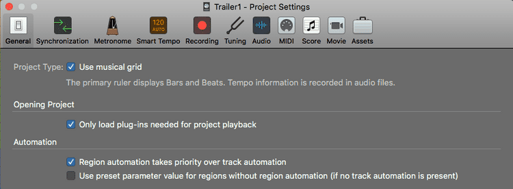 menu option for turning of dynamic plug-in-loading