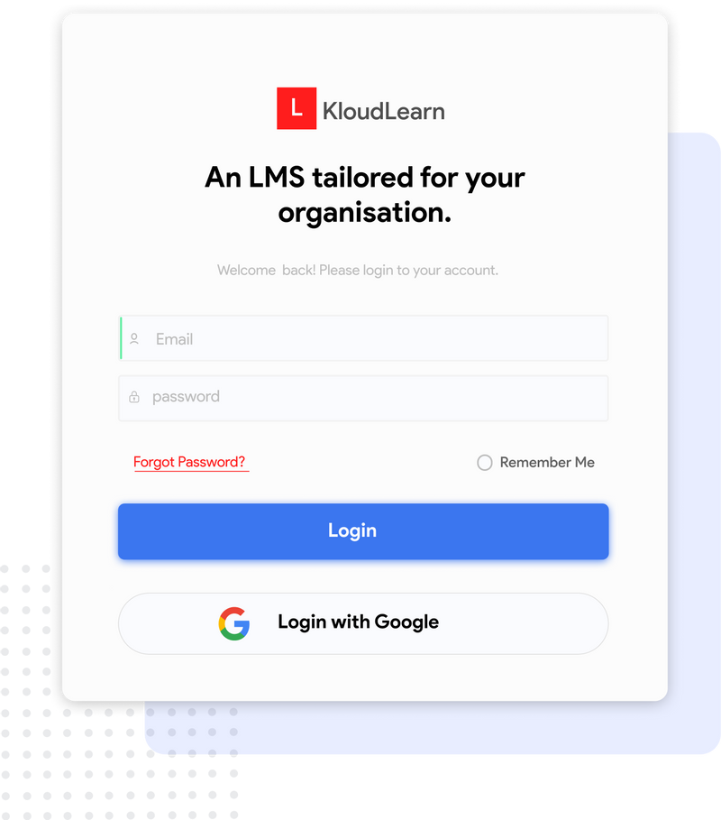Ilustration of microservices on KloudLearn LMS platform