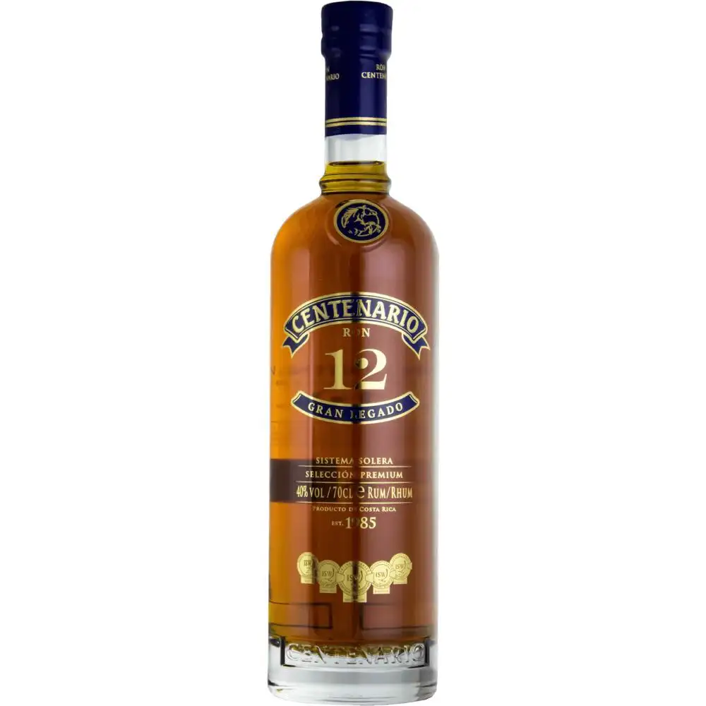 Image of the front of the bottle of the rum Centenario 12 Años Gran Legado