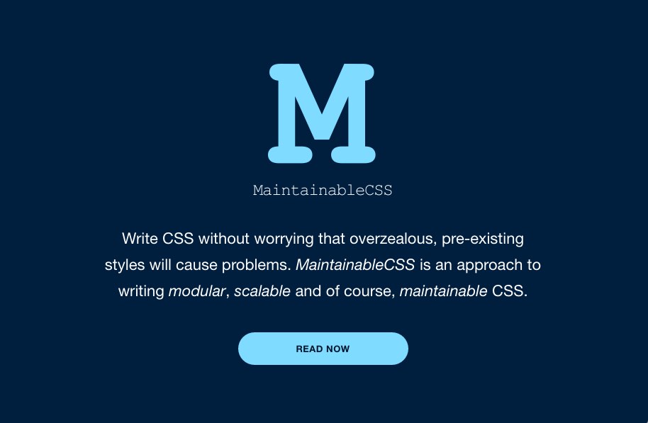 MaintainableCSS, metodology agar dokumen CSS anda terorganisir