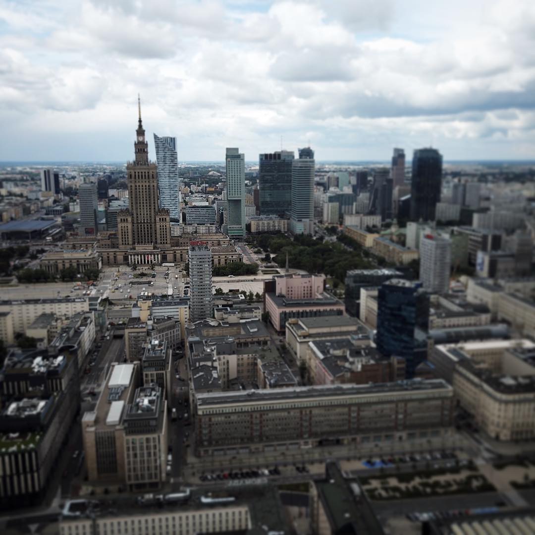aerial photo of Warsaw