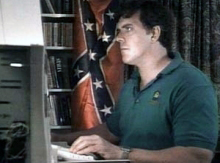 Don Black, working on Stormfront.org web site (Source New Times, David Abel)