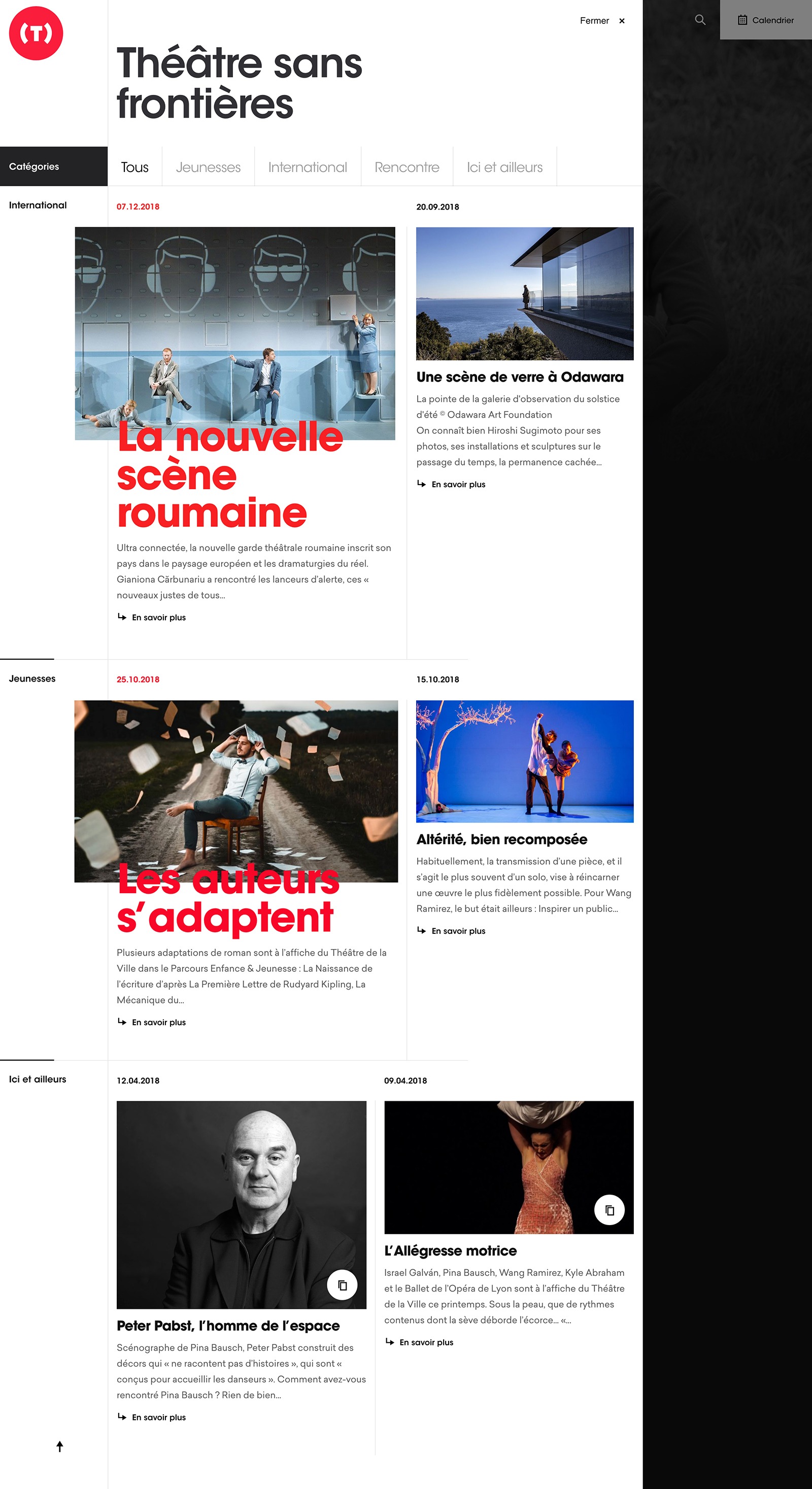 Homepage header