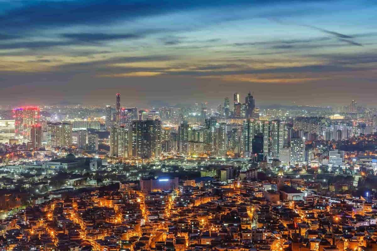 Seoul's Downtown Cityscape