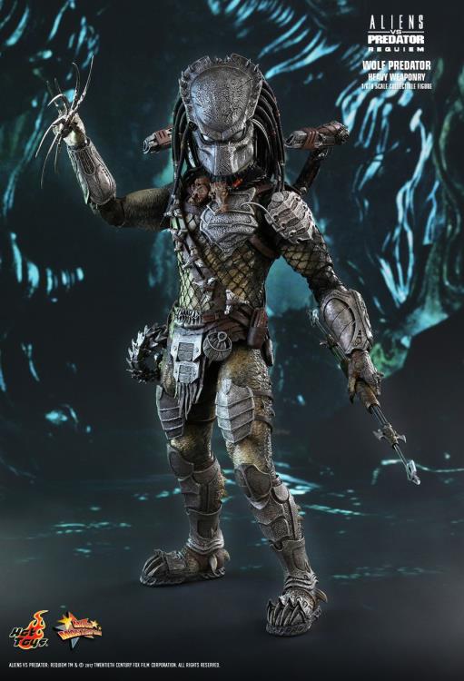 Hot Toys Aliens vs. Predator: Requiem MMS443 Wolf Predator (Heavy Weaponry) 1/6th Scale Collectible Figure