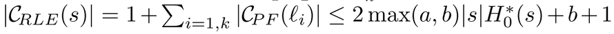 Length of C<sub>RLE</sub>