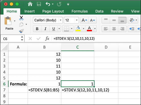 Stdev что это excel