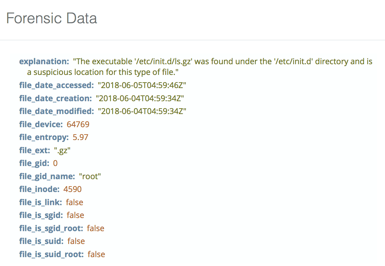 Executable binary in suspicious areas checks example