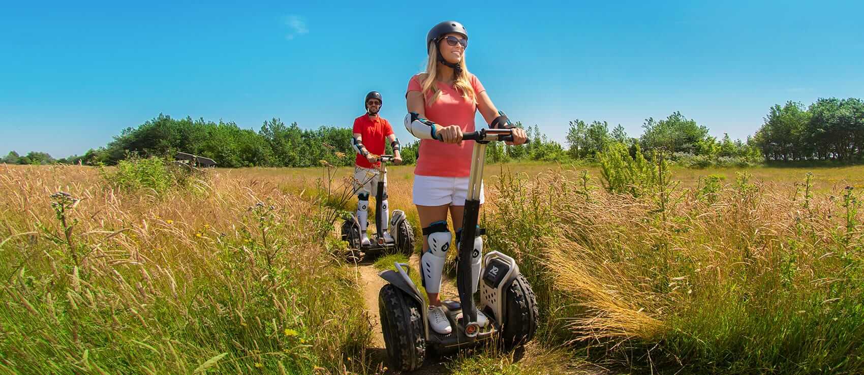 Enjoying the segways at Potters Resort