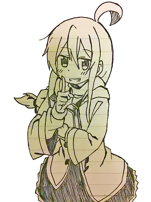 Mahiro is performing a powerful jutsu