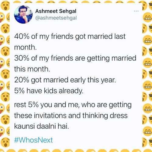 aur diet next year se start krte hai, Abhi toh possible lag nahi rha.

#friendsgettingmarried 
#dostkishadi 
#bhaikishadi 
#behankishadi 
#rokaceremony 
#rokafied 
#engagement 
#engaged 
#jokeoftheday 
#shaadimubarak