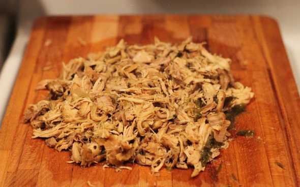 Shredded chicken