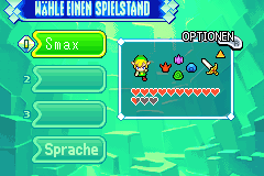 A screenshot of the same save game screen from a GBA emulator on my PSP Go