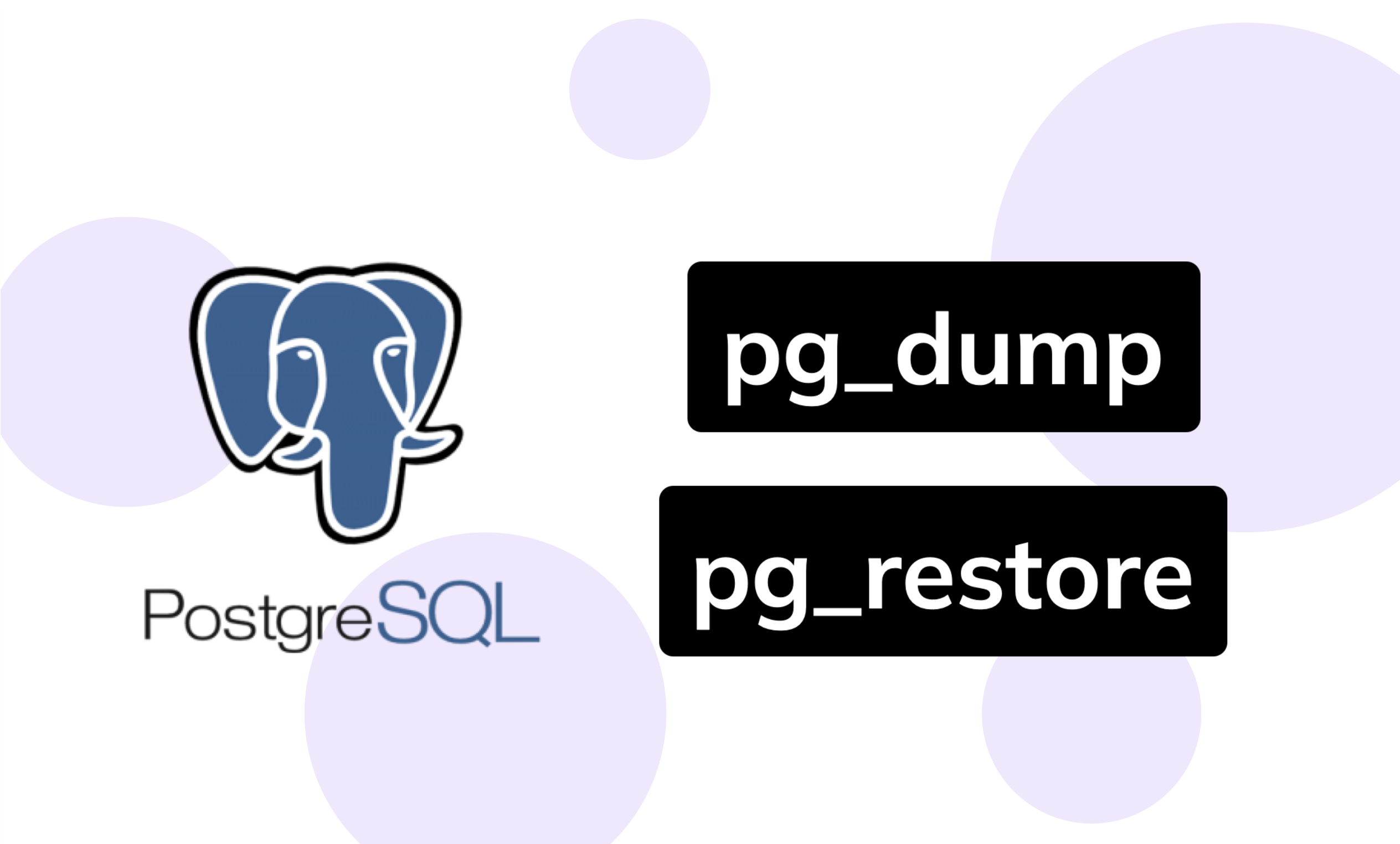 PostgreSQL pg_dump & pg_restore Guide